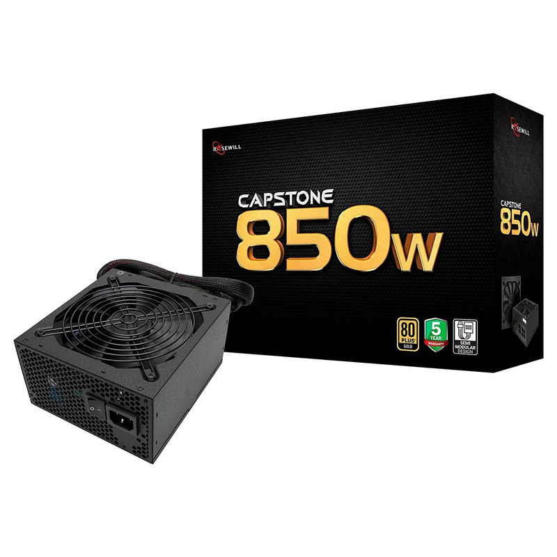 Rosewill Capstone Non-Modular 850W PSU 80 Plus Gold - مزود الطاقة